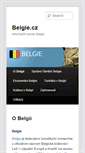 Mobile Screenshot of belgie.cz